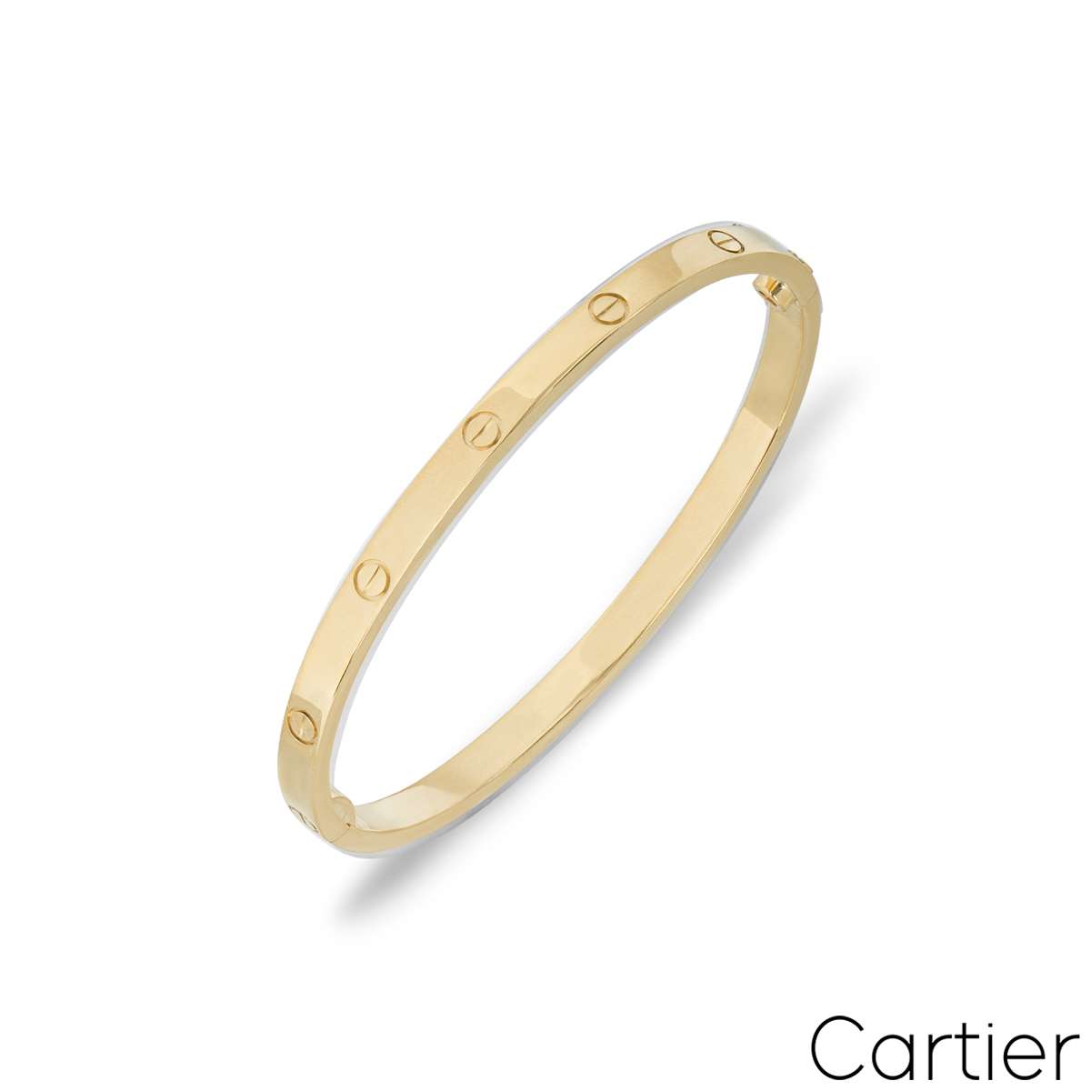 Cartier Yellow Gold Plain SM Love Bracelet Size 17 B6047517